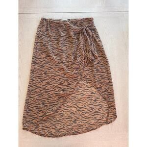 Abercrombie & Fitch Leopard Print Skirt Baddie Grunge Mob Wife (H)